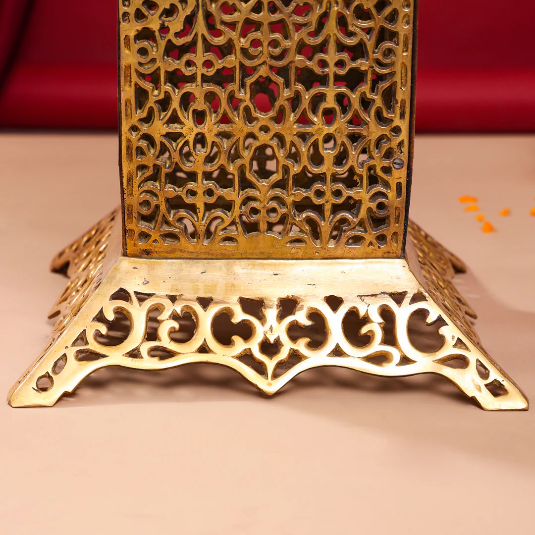 Brass Stool With Forty Hanging Bells (21 Inch) - Image 2