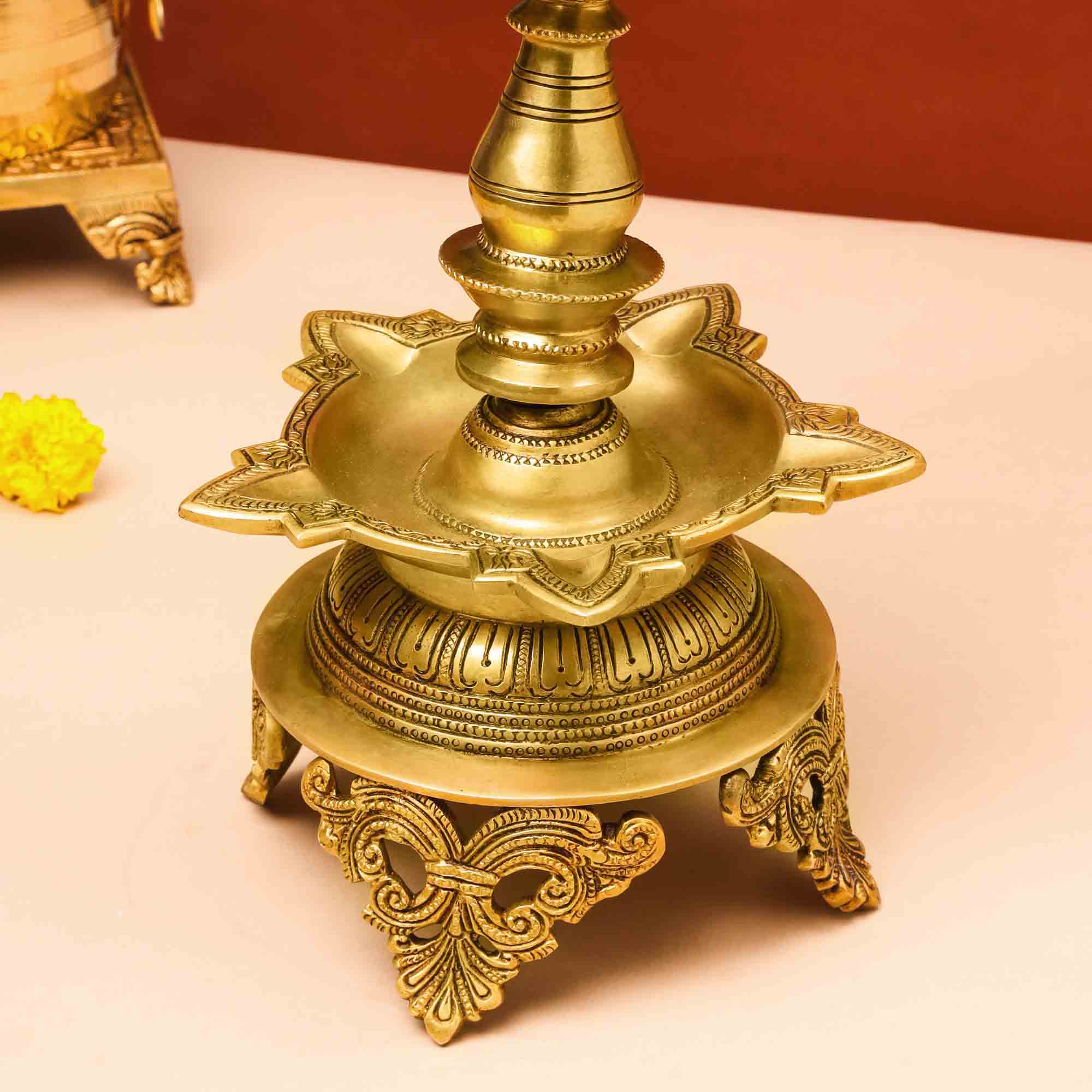 Brass Superfine Krishna Lamp (26 Inch) - Image 3