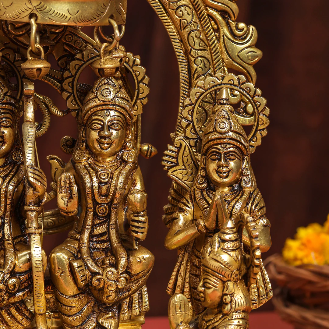 Brass Superfine Majestic Ram Darbar Statue (17 Inch) - Image 5