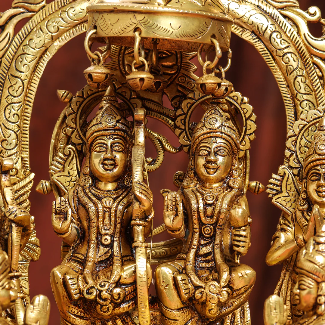 Brass Superfine Majestic Ram Darbar Statue (17 Inch) - Image 7