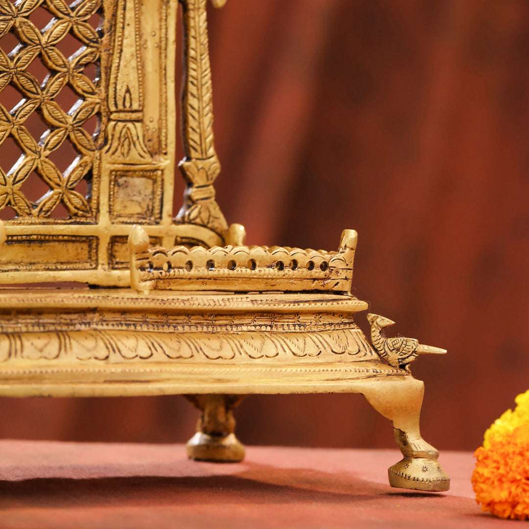 Brass Superfine Sheshnag Singhasan – Premium Handmade Pooja Deco (13 Inch) - Image 5