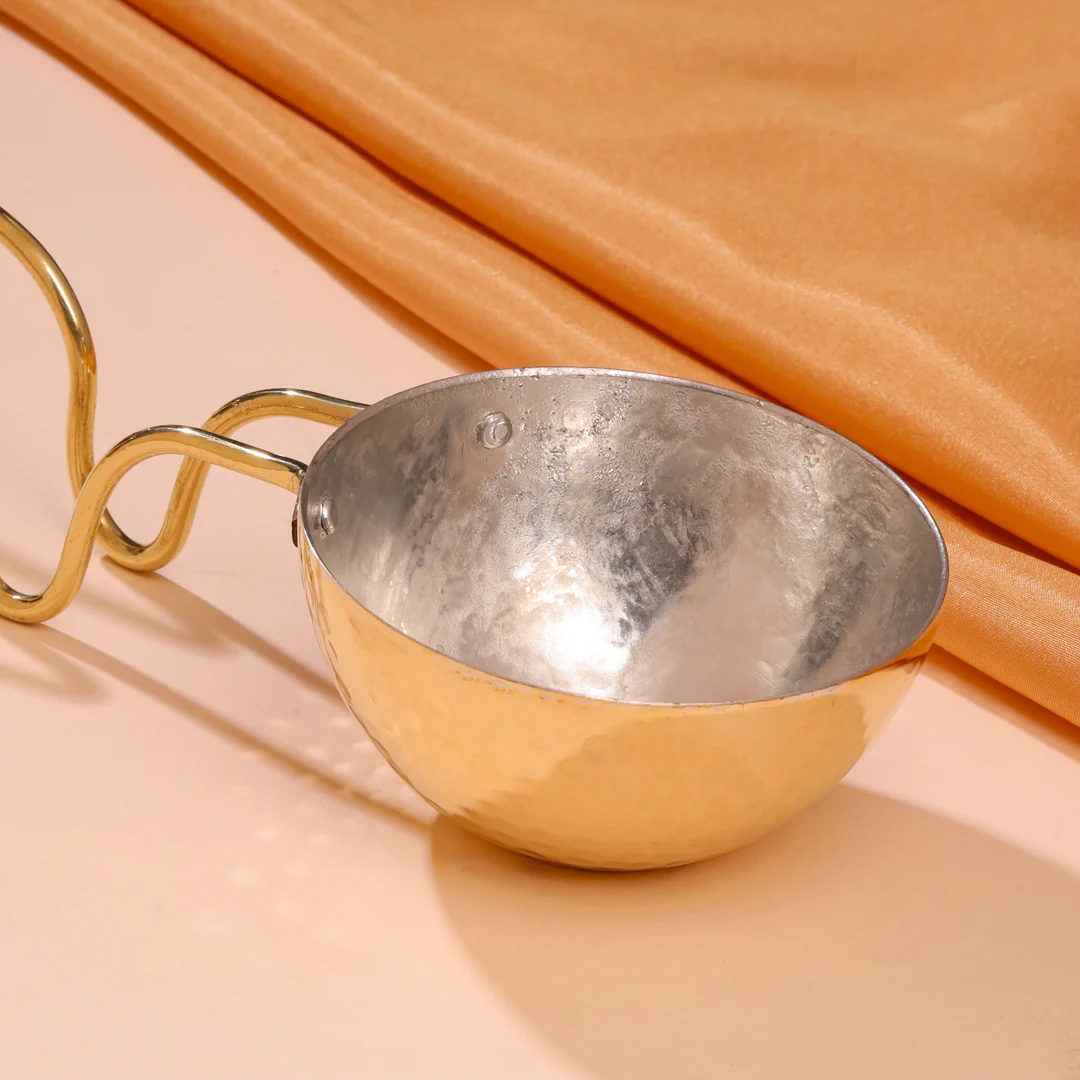 Brass Tadka Spoon/Fry Spoon (13 Inch) - Image 2
