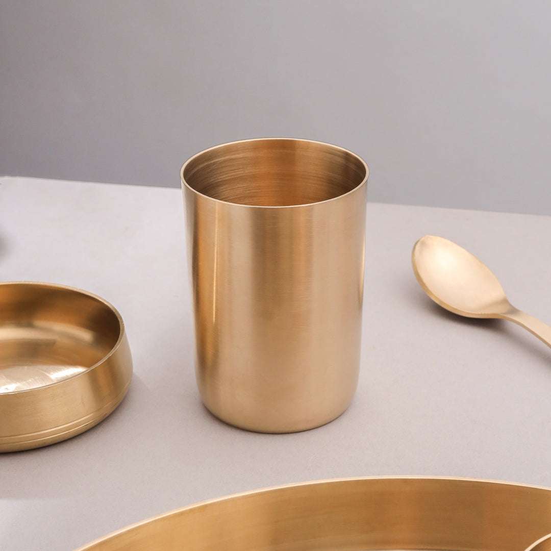 Brass Matt Thali/Dinner Set (2 Kg) - Image 5