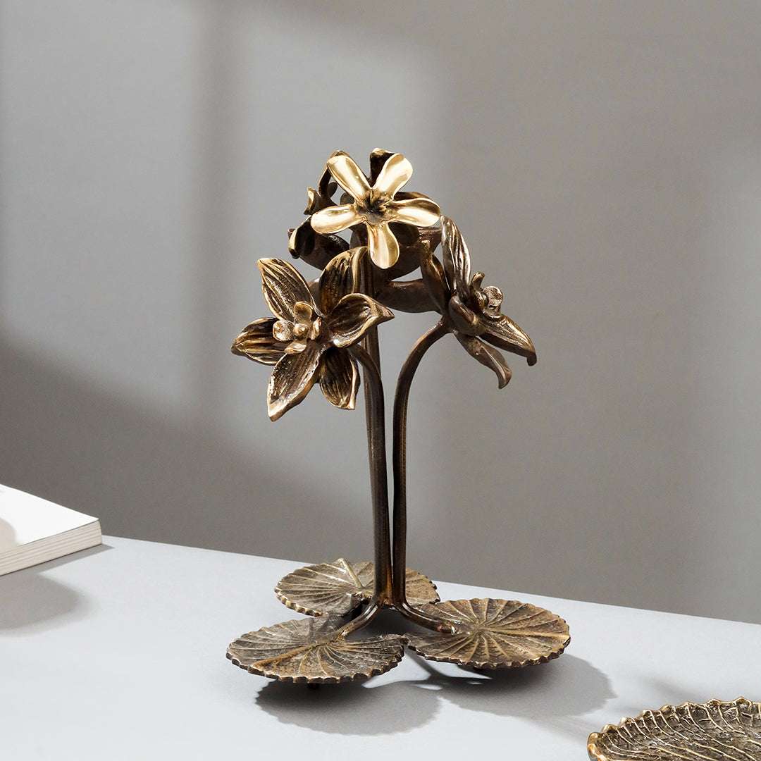 Brass Decorative Urli With Tree Showpiece - Image 2