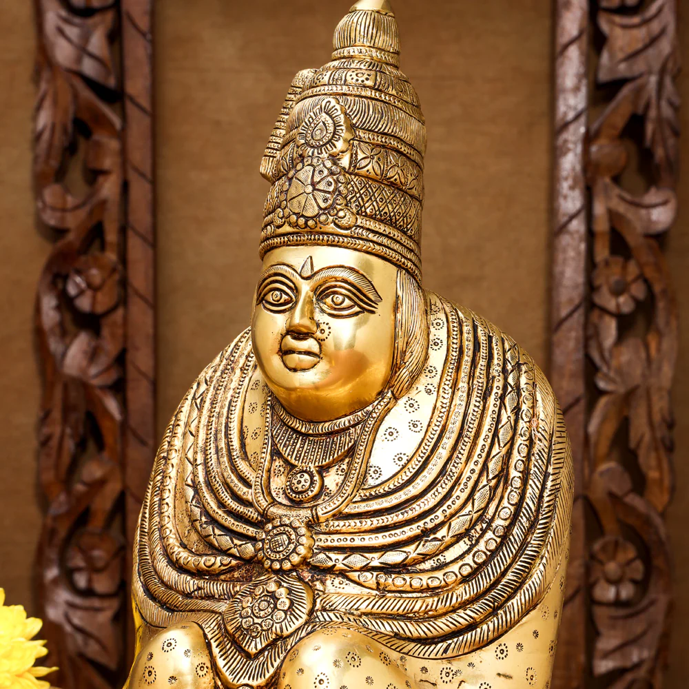 Brass Tulja Bhavani Idol (15.5 Inch) - Image 4