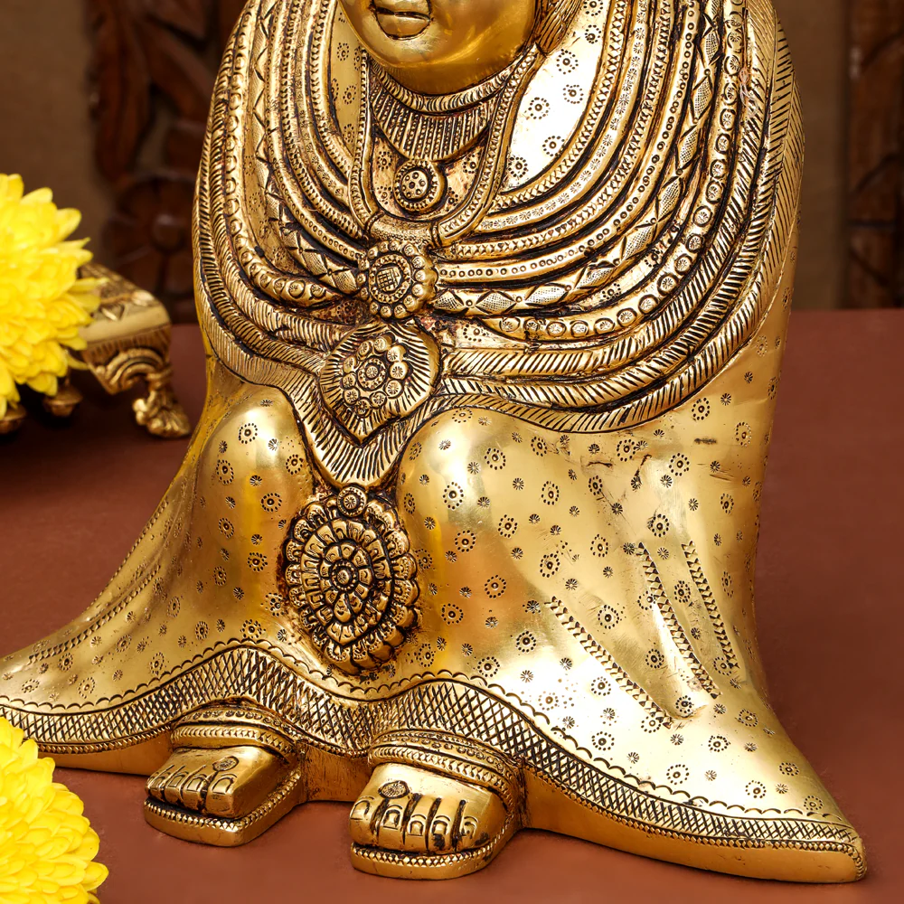 Brass Tulja Bhavani Idol (15.5 Inch) - Image 5