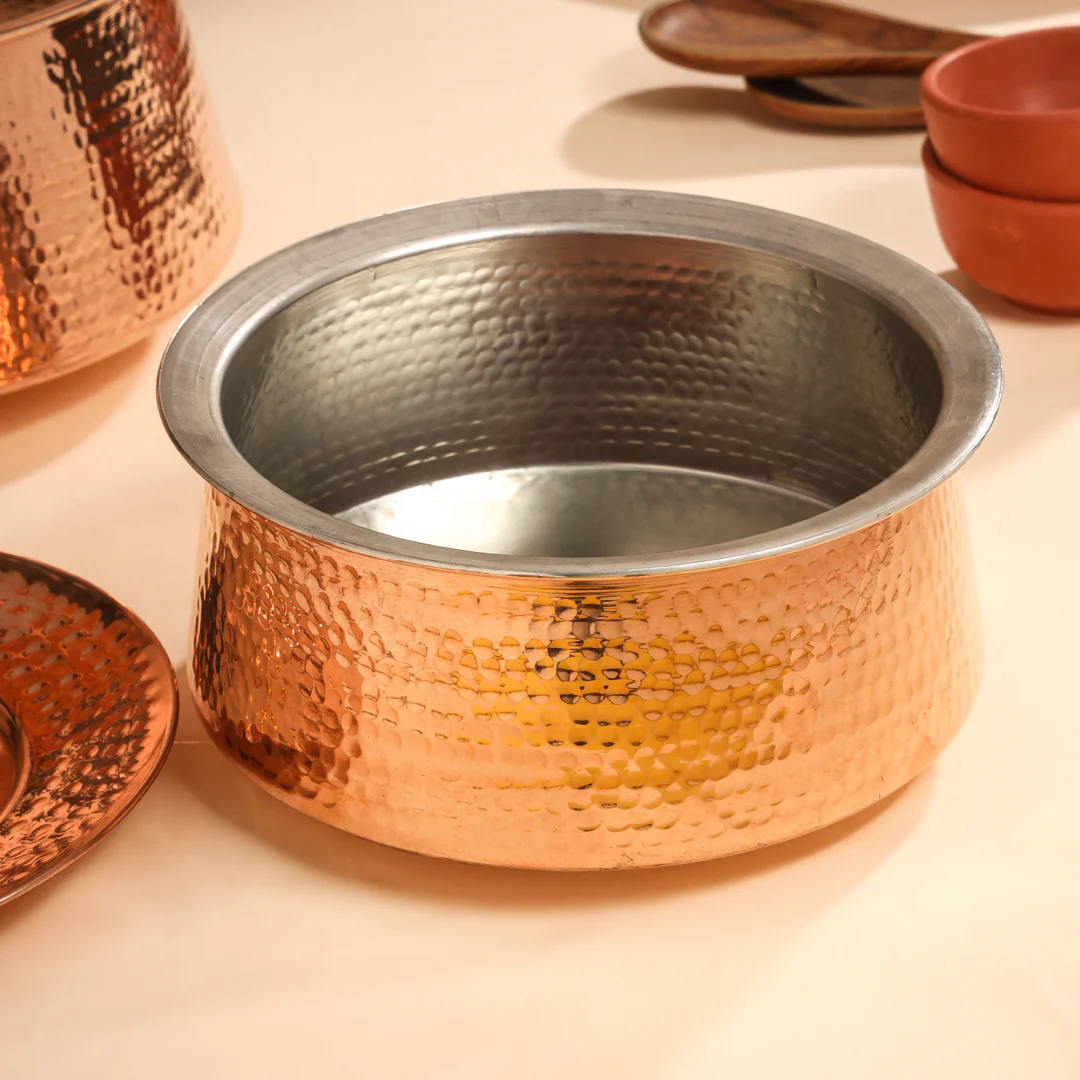 Copper Handi With Lid - Image 5