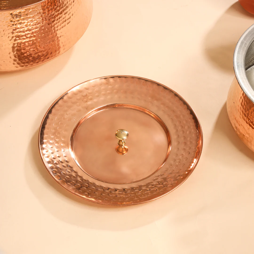 Copper Handi With Lid - Image 6