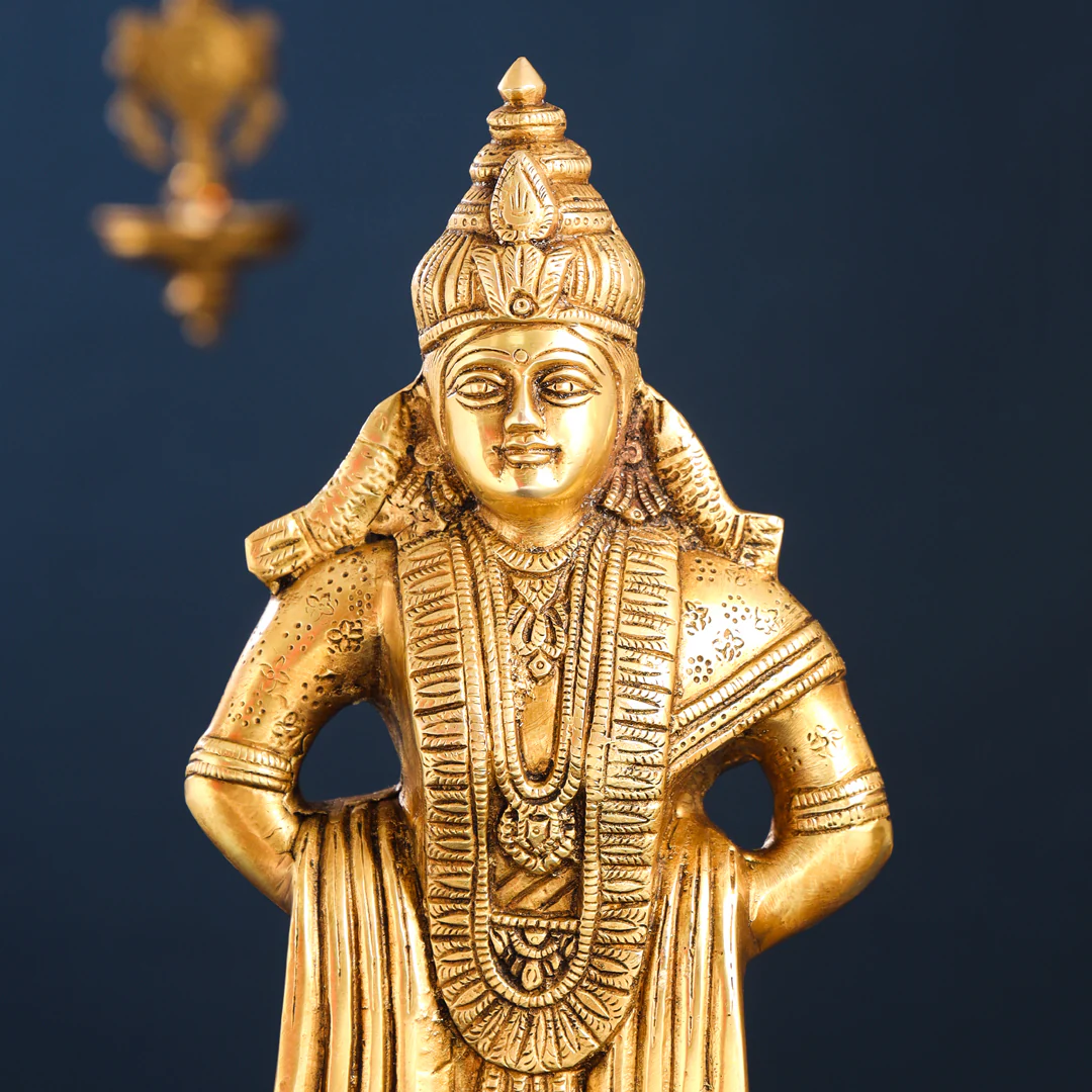 Brass Vitthal Rukmini Idols Set - Image 5