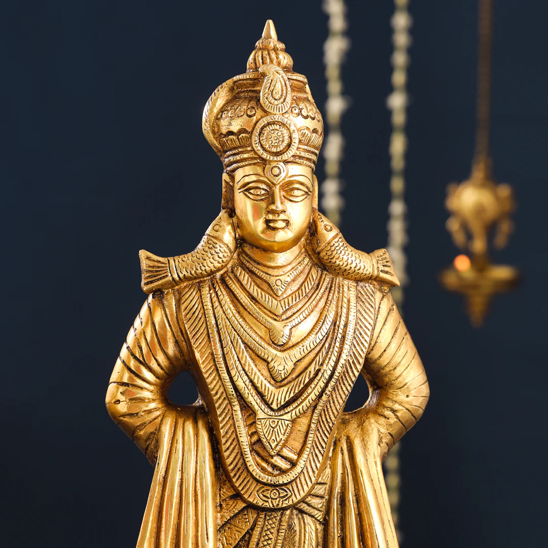 Brass Vitthal Rukmini Idols Set - Image 6