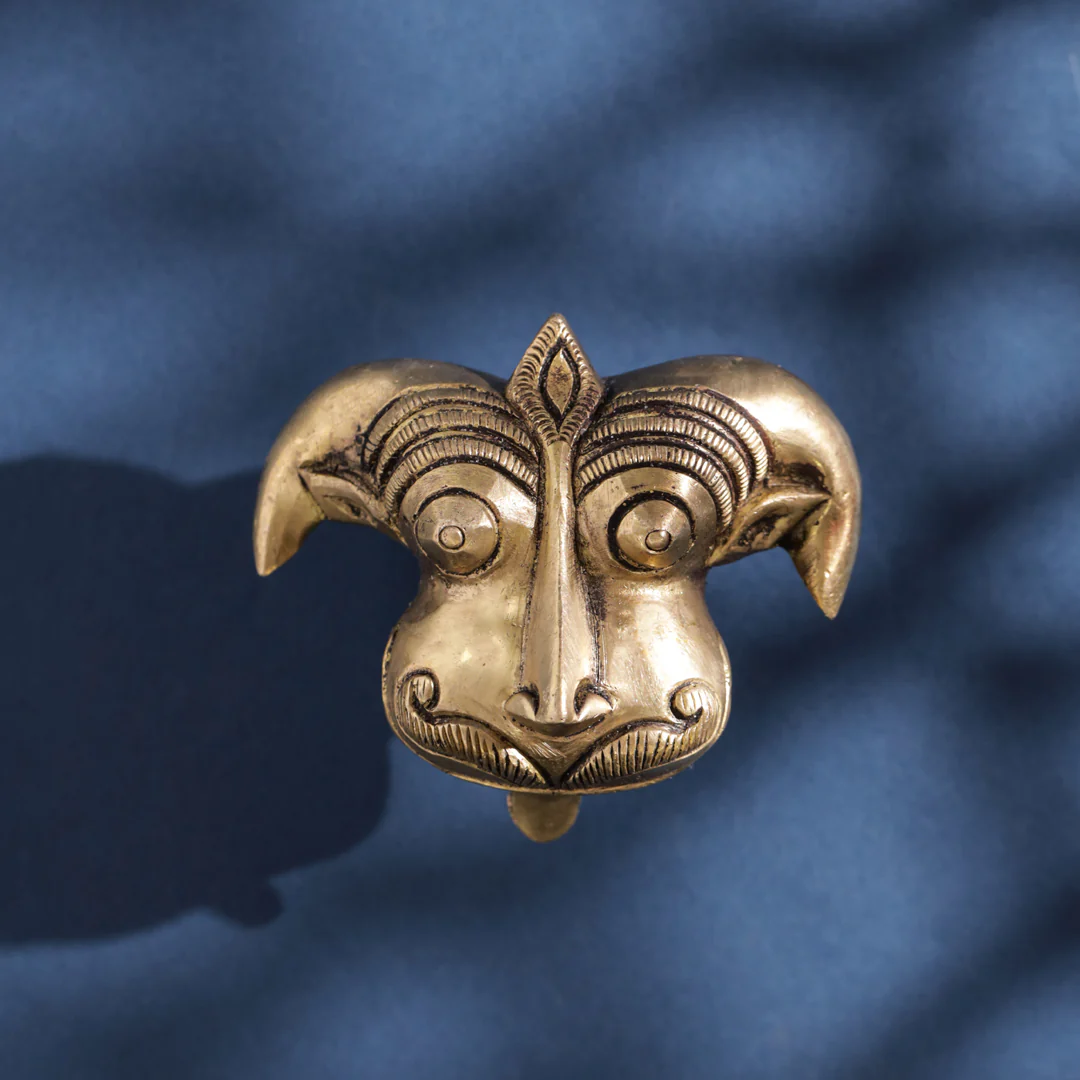 Brass Yali/kirtimukha Door Knob - Image 4