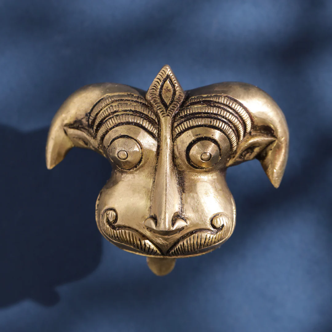 Brass Yali/kirtimukha Door Knob - Image 5